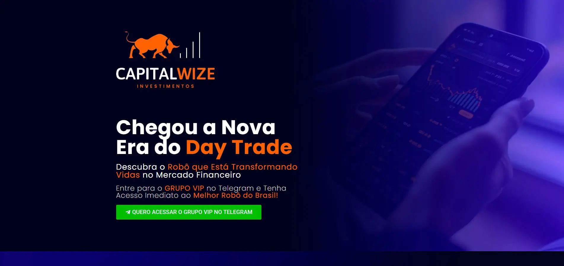 Site Capital Wize — Investimento