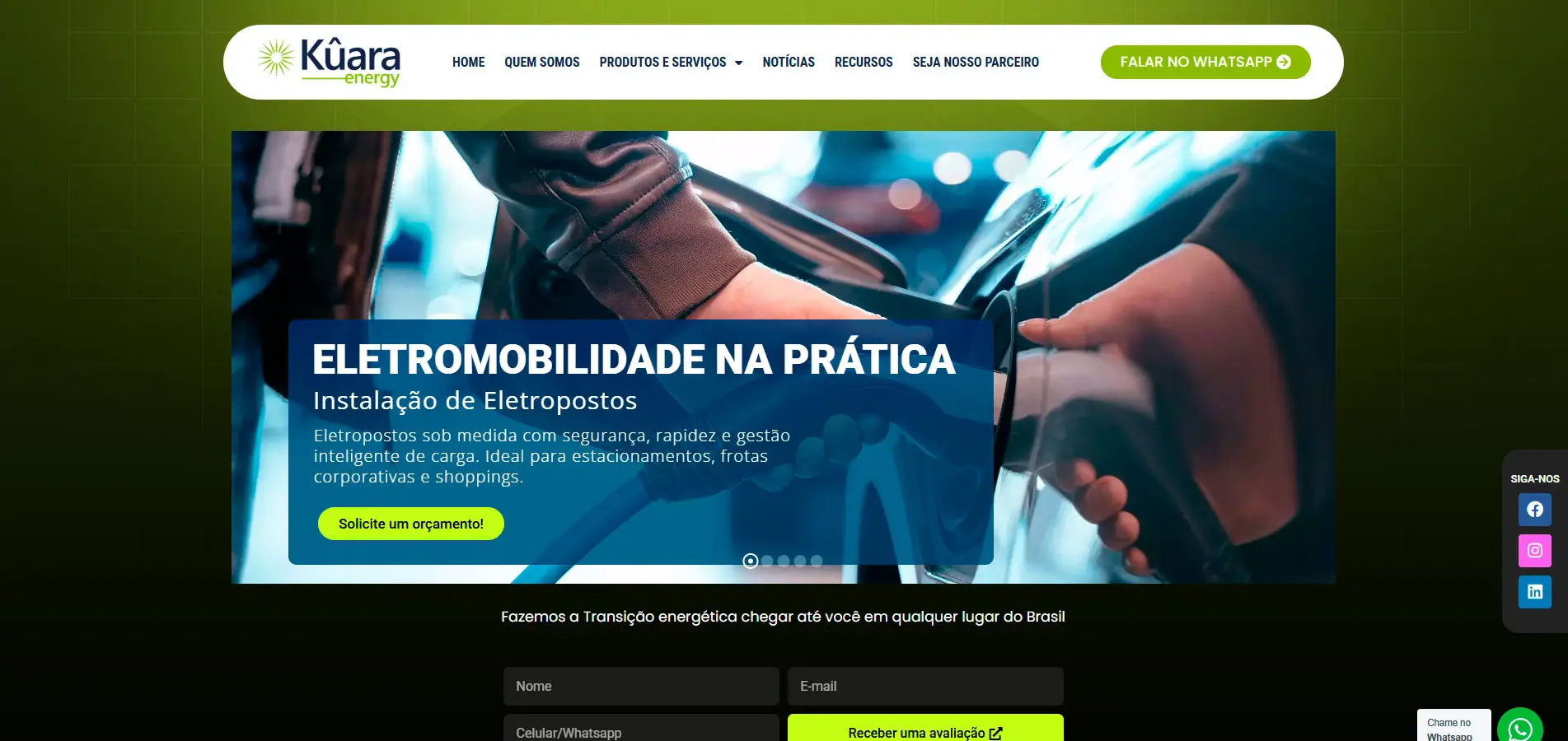 Site Kûara Energy — Energia verde