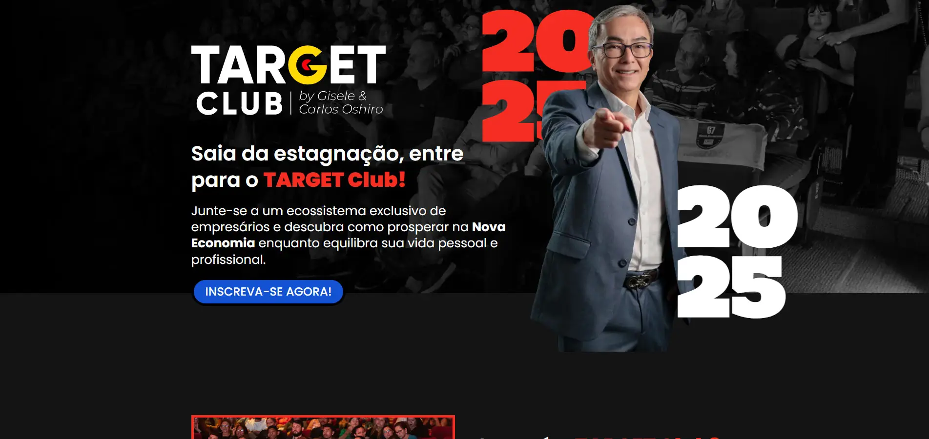 Site Target Club — Treinamentos