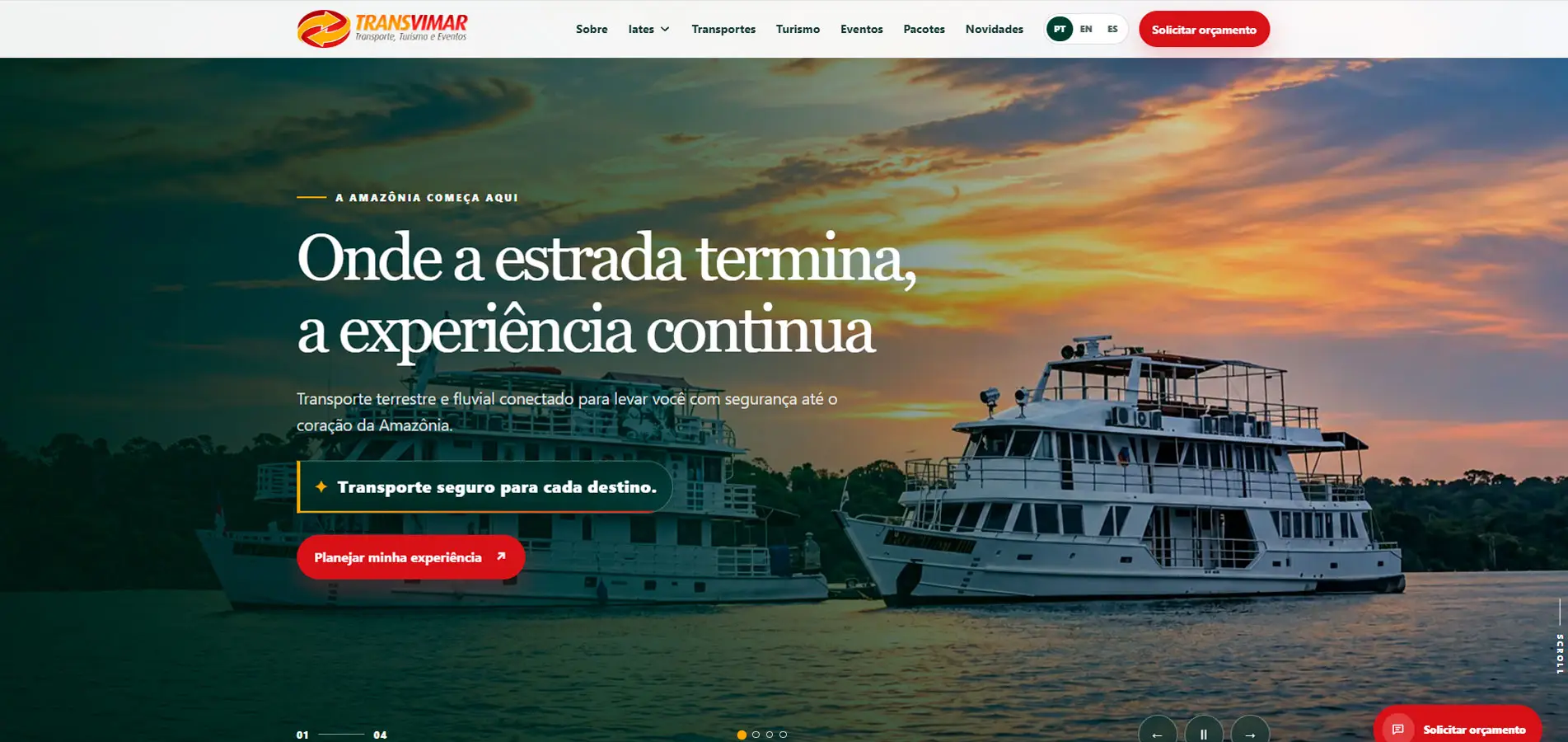Site Transvimar — Turismo