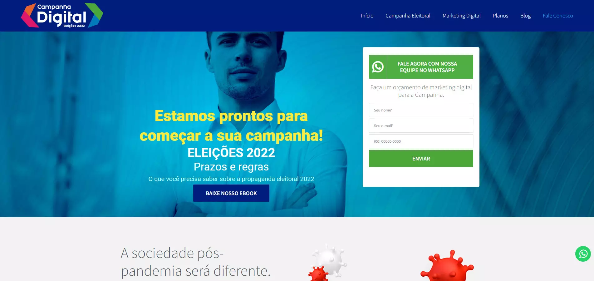 CAMPANHA DIGITAL - CRIAÇÃO DE SITE