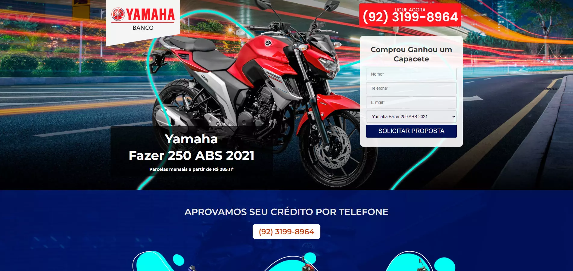 YAMAHA MANAUS - CRIAÇÃO DE SITE